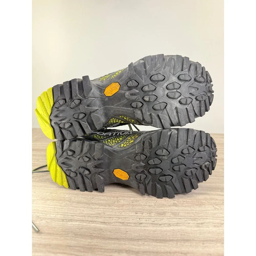 La Sportiva Hiking Shoes Primer Low GTX Grey Yellow Gorpcore Mens 7.5 EU 40